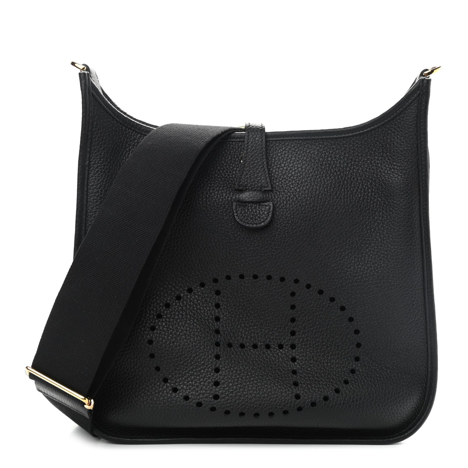 Hermes Taurillon Clemence Evelyne III PM Black 1 of 10