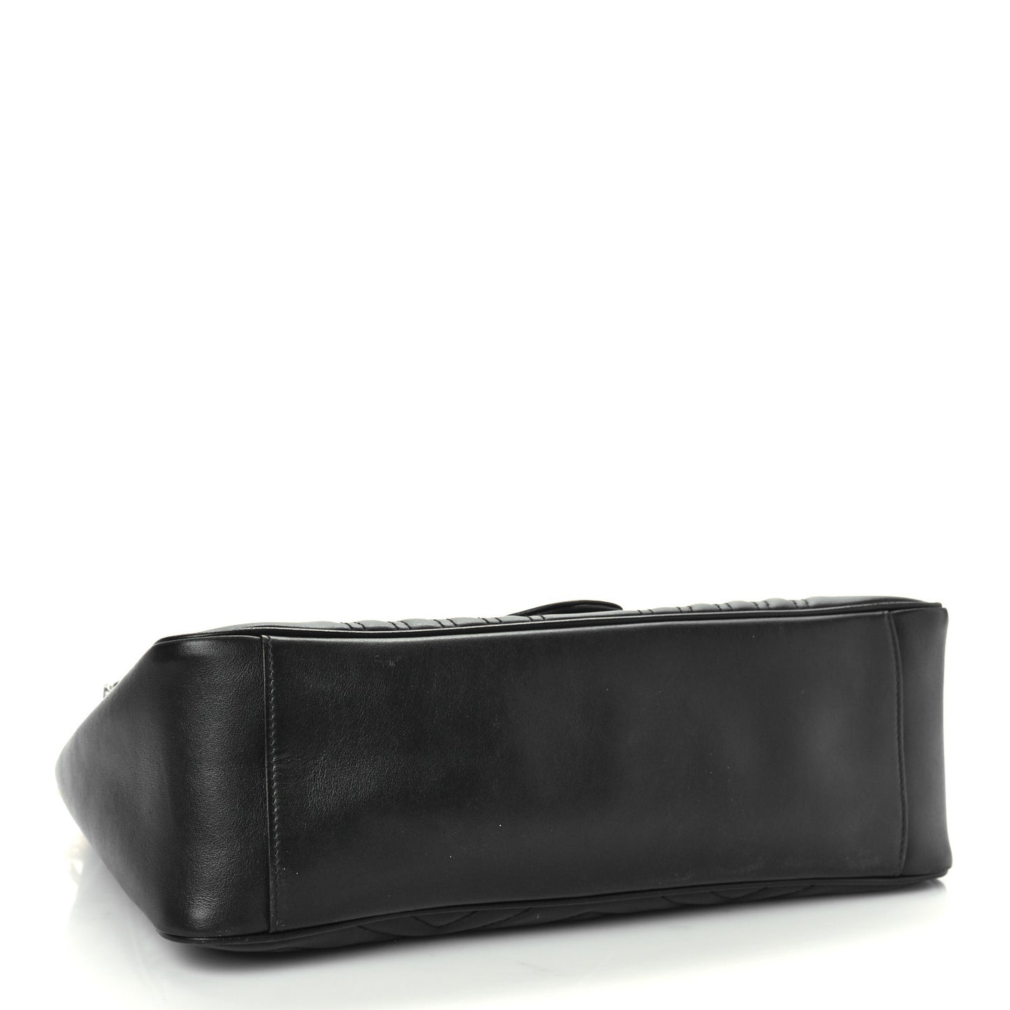 Calfskin Matelasse Medium GG Marmont Top Handle Shoulder Bag Black
