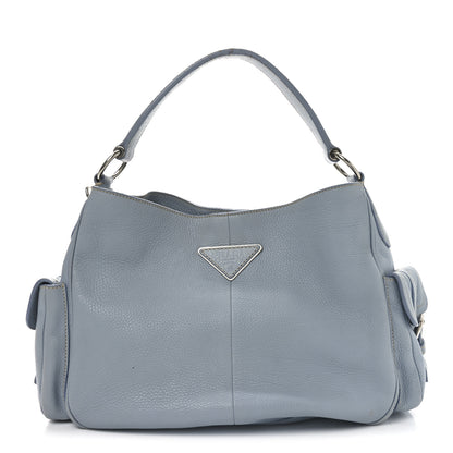 Prada Vitello Daino Shoulder Bag Pervinca 1 of 11