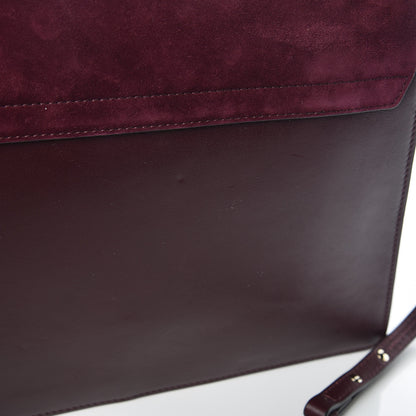 Chloe Suede Calfskin Medium Faye Shoulder Bag Dark Purple 11 of 12