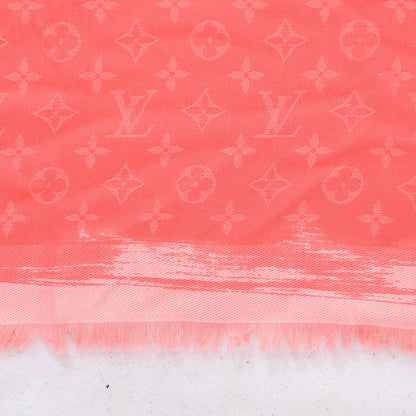 Louis Vuitton Silk Monogram Arty Shawl Pink 3 of 7