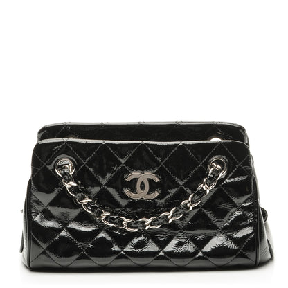 Chanel Patent Quilted Tote Black 1 of 7