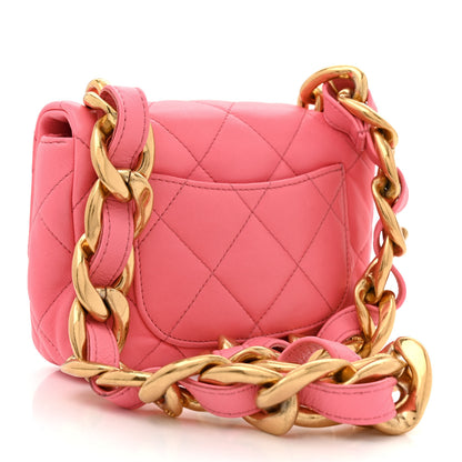 Chanel Lambskin Quilted Mini Funky Town Flap Pink 3 of 11