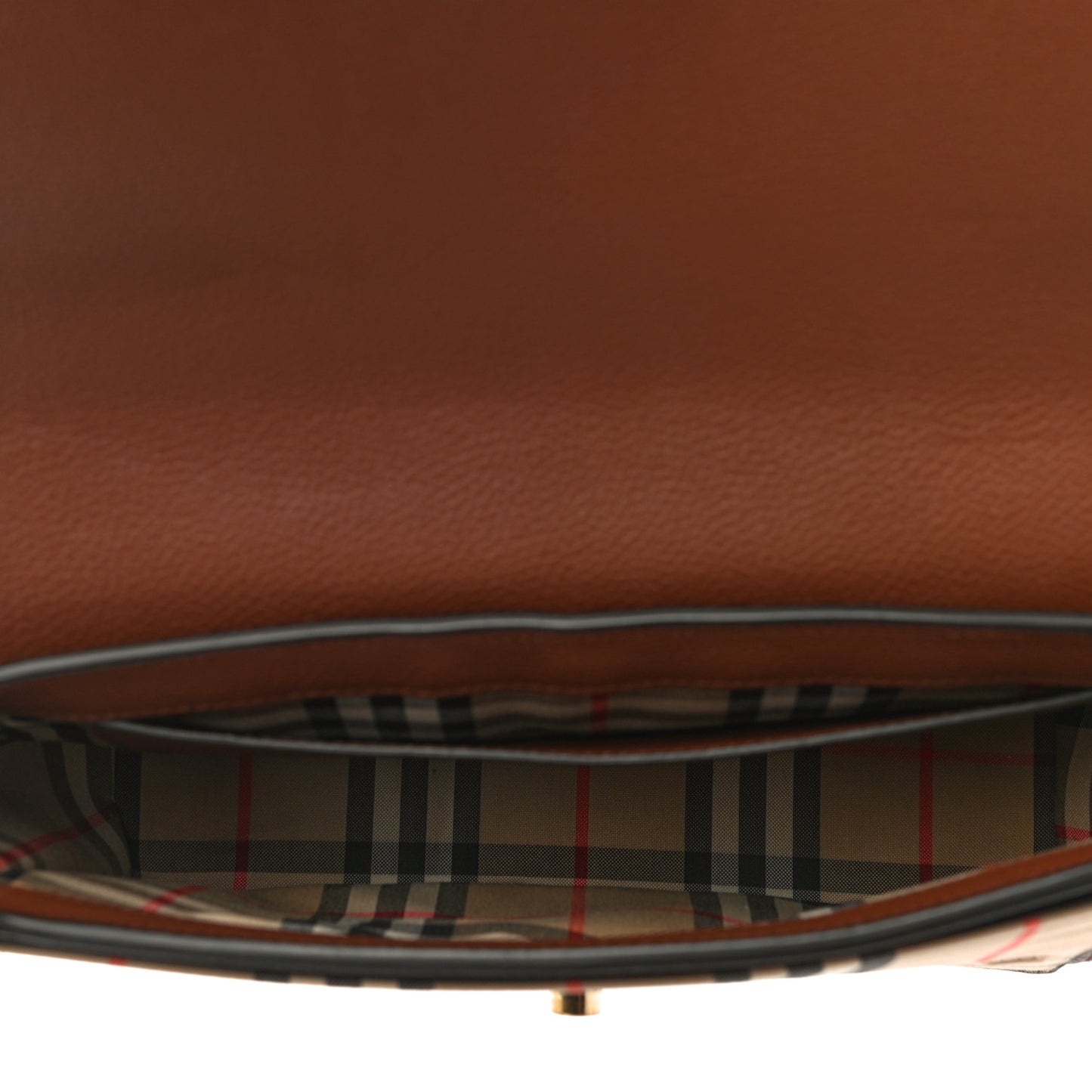 Calfskin Vintage Check Note Crossbody Bag Tan