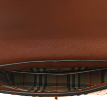 Burberry Calfskin Vintage Check Note Crossbody Bag Tan 4 of 8