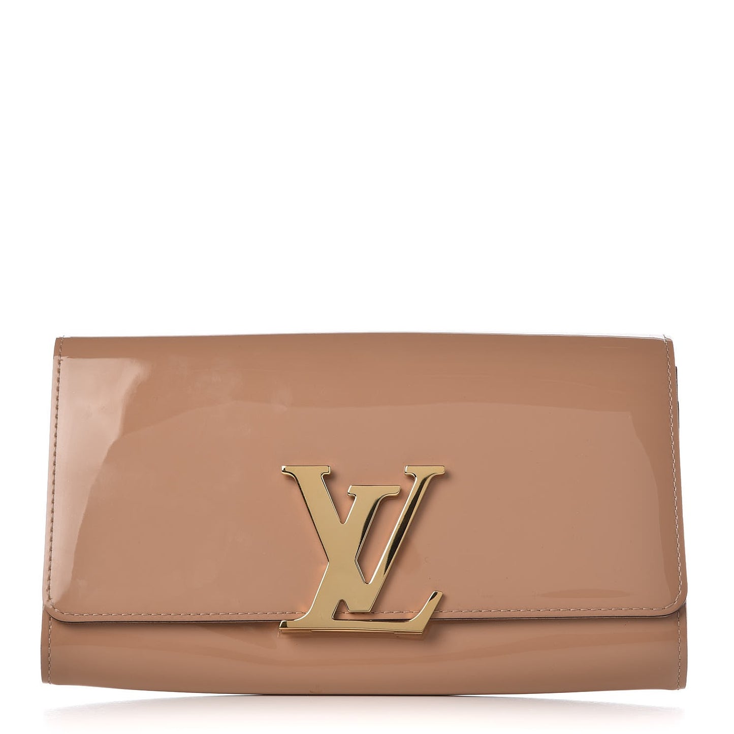 Patent Louise Clutch Rose Velours