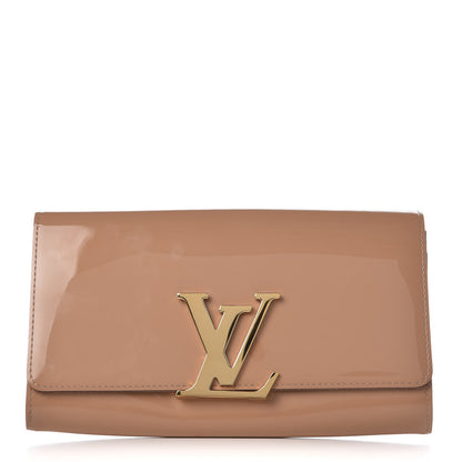 Louis Vuitton Patent Louise Clutch Rose Velours 1 of 8