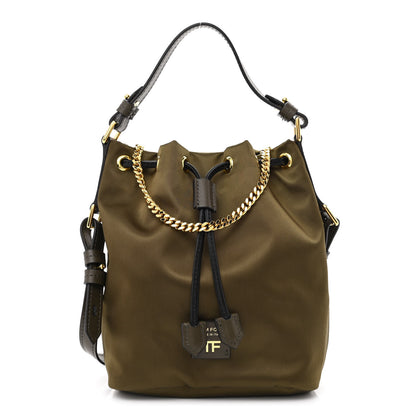 Tom Ford Nylon Small Disco Bucket Bag Brown 1 of 9