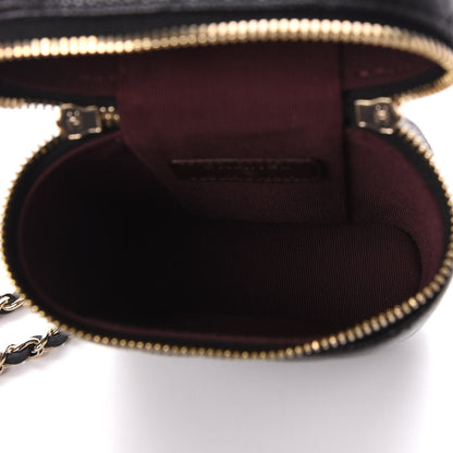 Chanel Caviar Quilted Phone Holder With Chain Black 5 of 10