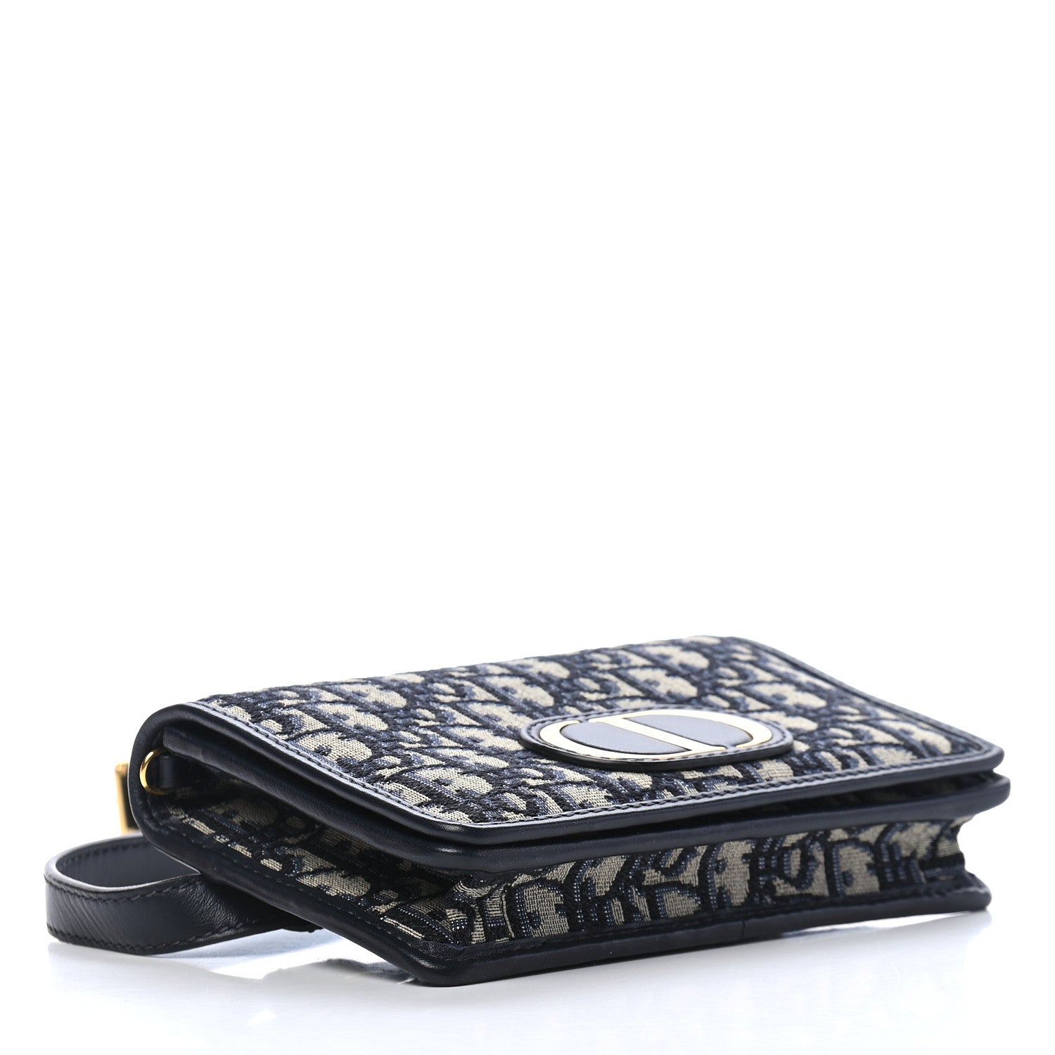 Christian Dior Oblique 30 Montaigne 2-In-1 Pouch Blue 4 of 8
