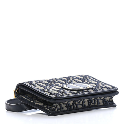 Christian Dior Oblique 30 Montaigne 2-In-1 Pouch Blue 4 of 8