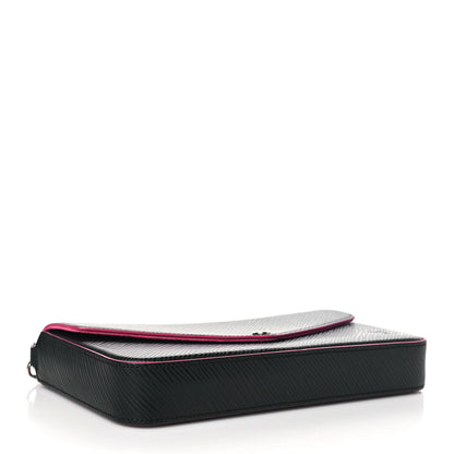Louis Vuitton Epi Pochette Felicie Black Hot Pink 5 of 10
