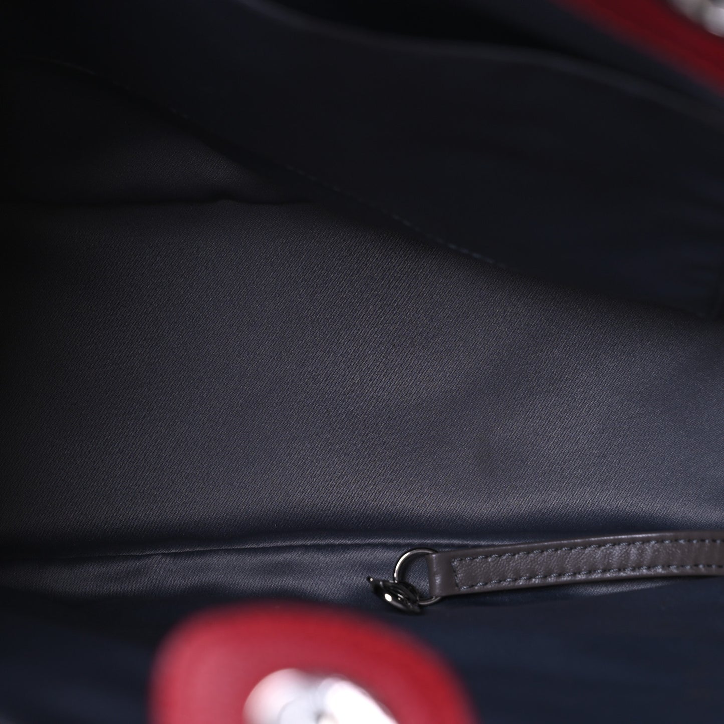 Caviar Quilted Vertical Grand Shopping Tote GST Red