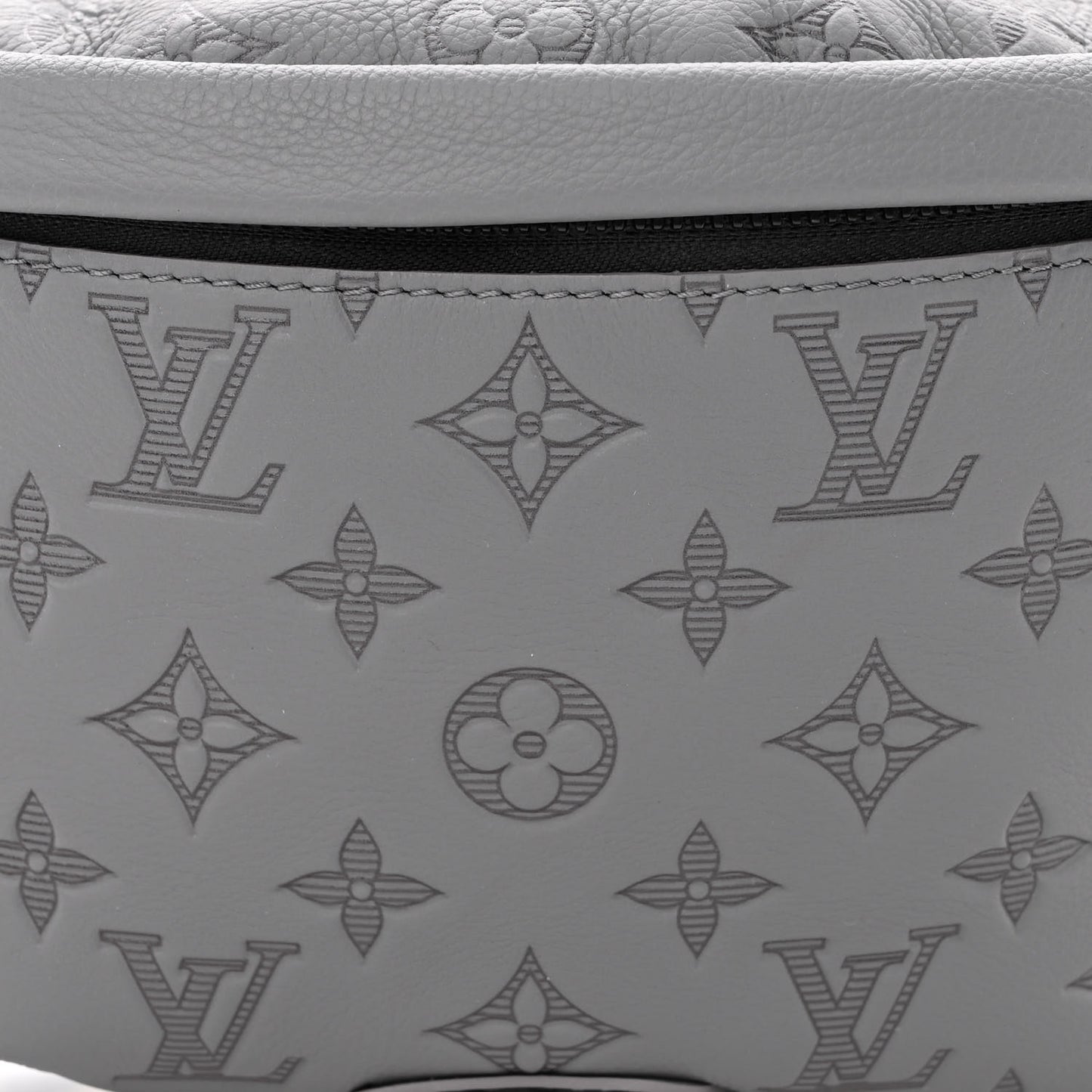 Calfskin Monogram Shadow Discovery Bumbag PM Gray