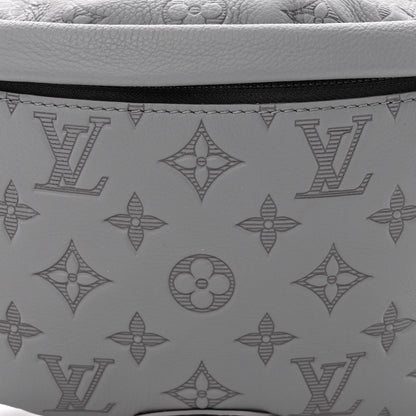 Louis Vuitton Calfskin Monogram Shadow Discovery Bumbag PM Gray 7 of 10