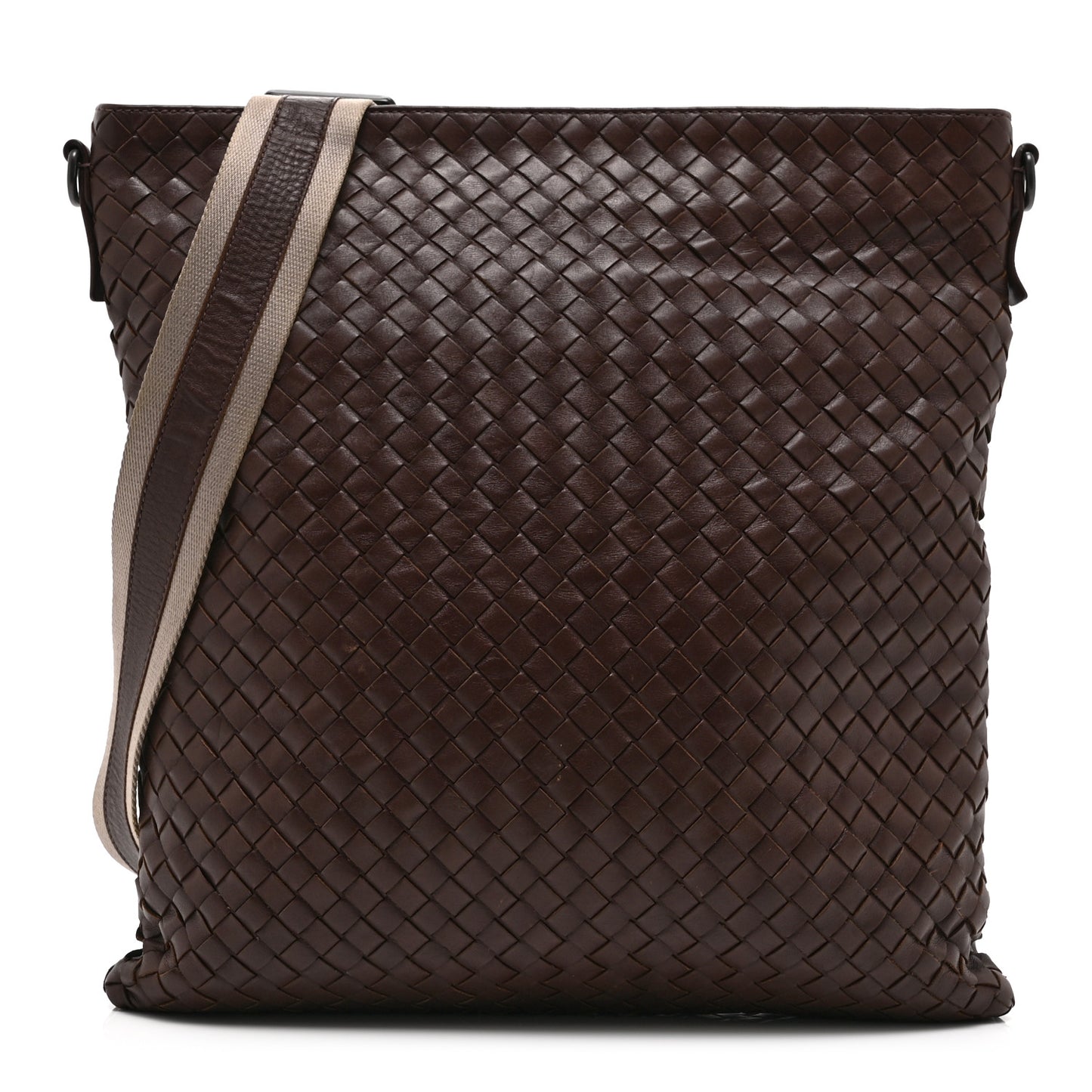 Nappa Intrecciato VN Crossbody Messenger Bag Brown