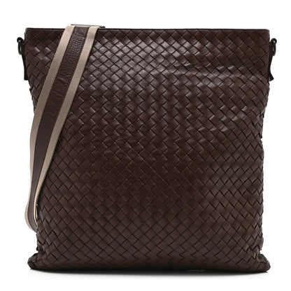 Bottega Veneta Nappa Intrecciato VN Crossbody Messenger Bag Brown 1 of 11