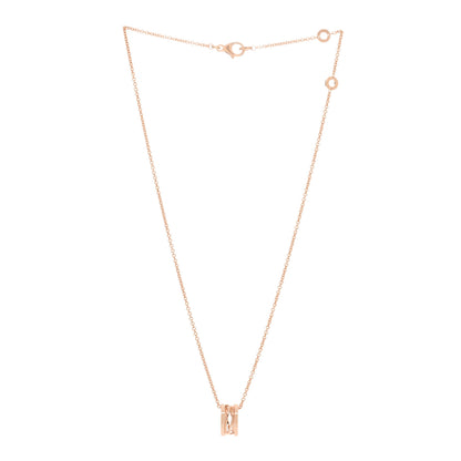 Bulgari 18K Rose Gold B.Zero1 Open Legends Pendant Necklace 2 of 4