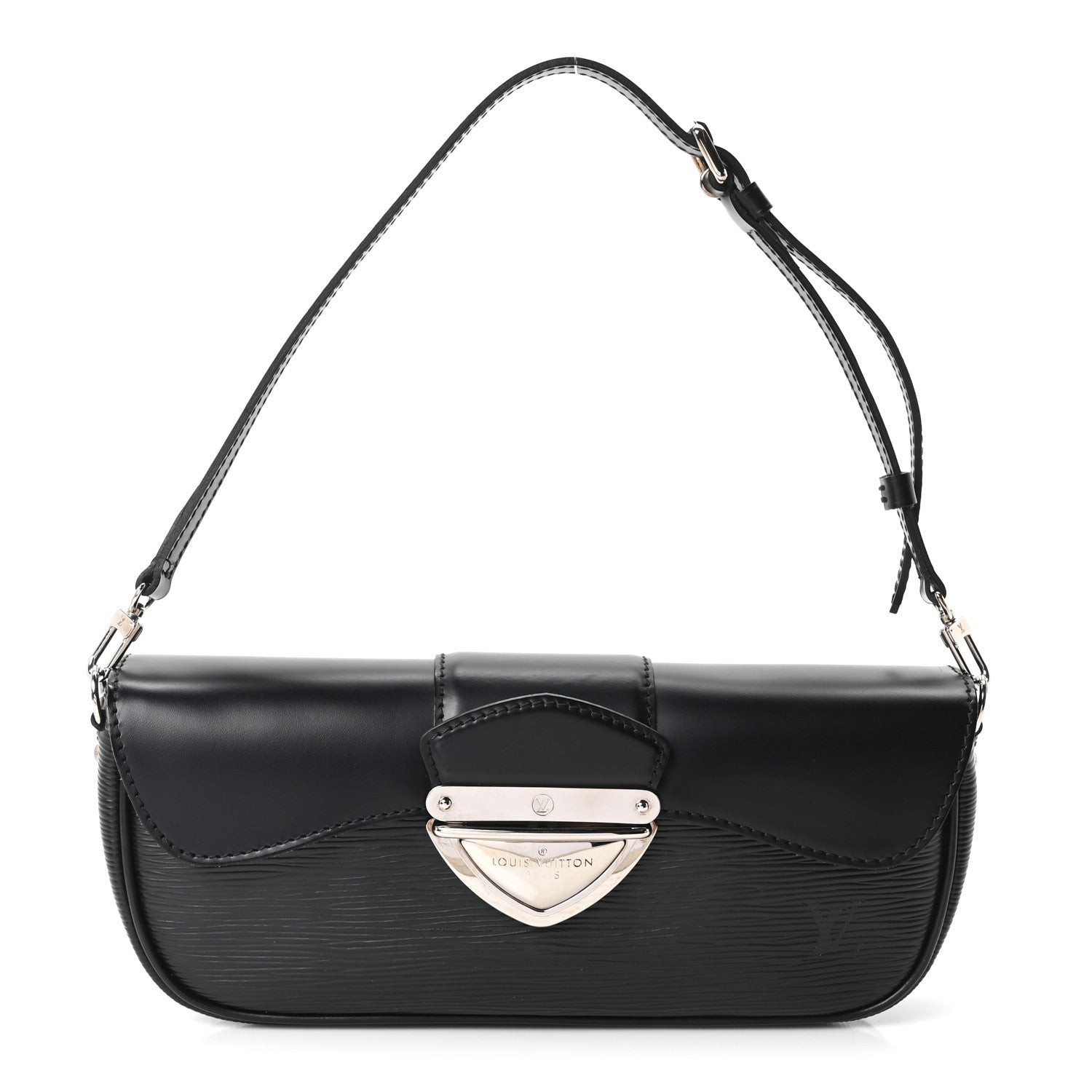 Louis Vuitton Epi Montaigne Clutch Black 1 of 9