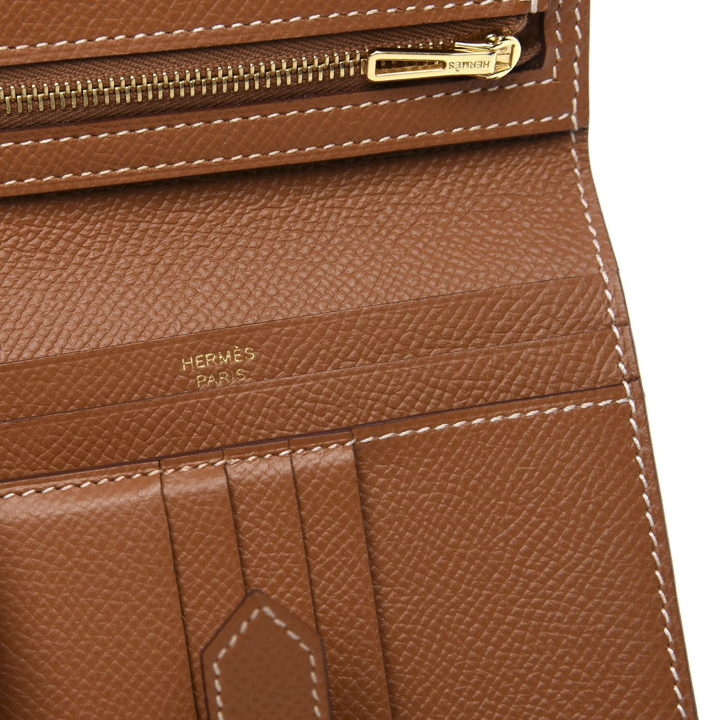 Epsom Bearn Compact Wallet Gold