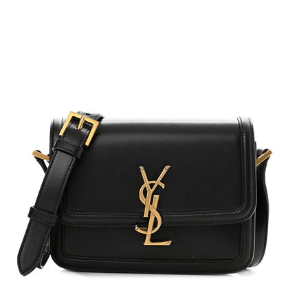 Saint Laurent Smooth Calfskin Small Solferino Satchel Black 1 of 10