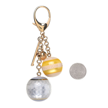 Louis Vuitton Mini Lin Croisette Bag Charm Yellow 2 of 3