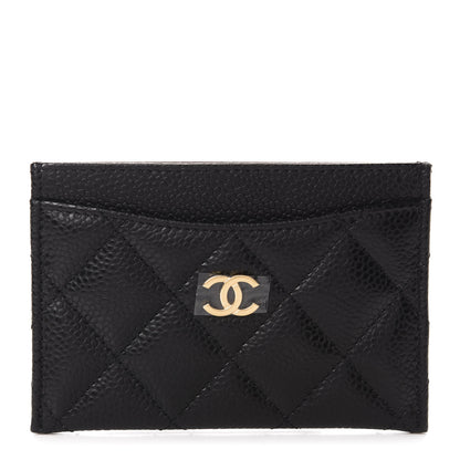 Chanel Caviar Quilted Flap Card Holder Black 1 of 9
