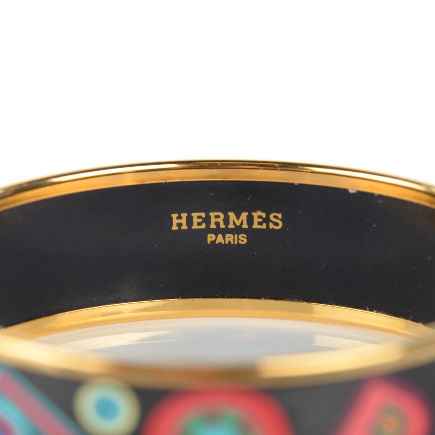 Enamel Printed Wide Tohu Bohu Bracelet 62 Black