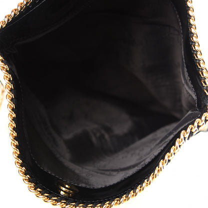 Stella McCartney Python Embossed Falabella Fold Over Clutch Yellow 4 of 7