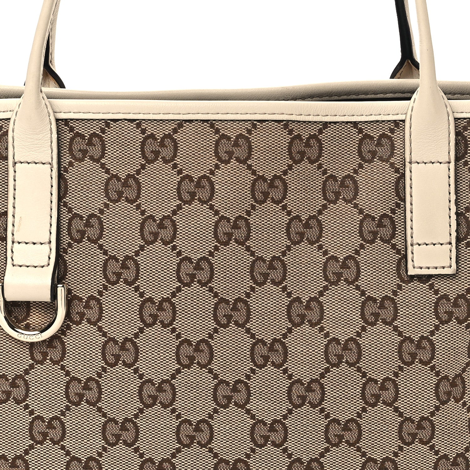 Gucci Monogram Medium New Britt Tote Off White 8 of 12