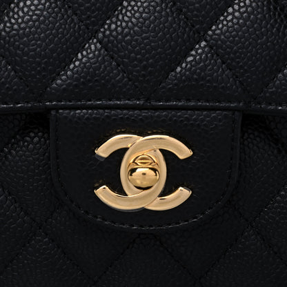 Chanel Caviar Quilted Small Double Flap Black 8 of 12