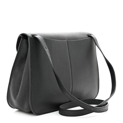 Hermes Taurillon Clemence Halzan 31 GM Black 3 of 13