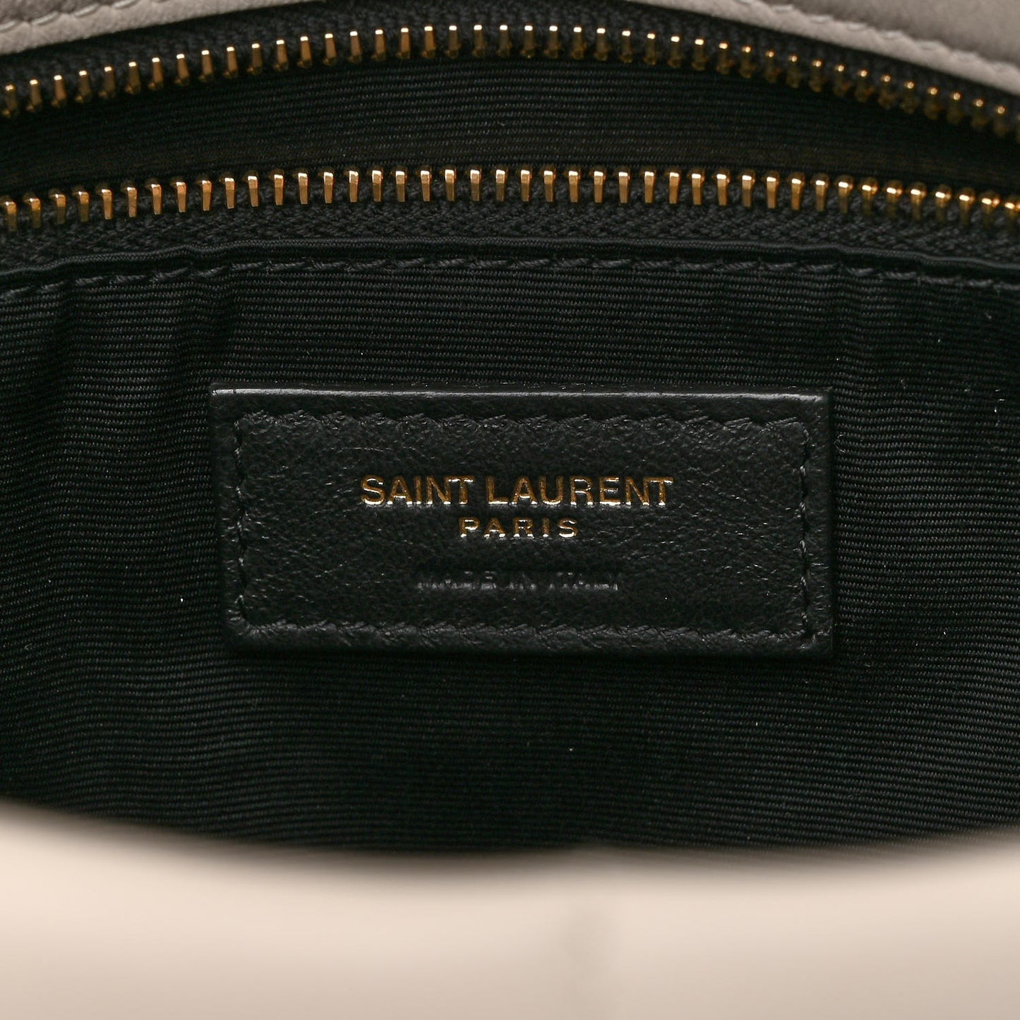 Lambskin Quilted Medium Loulou Puffer Monogram Chain Satchel Crema Soft