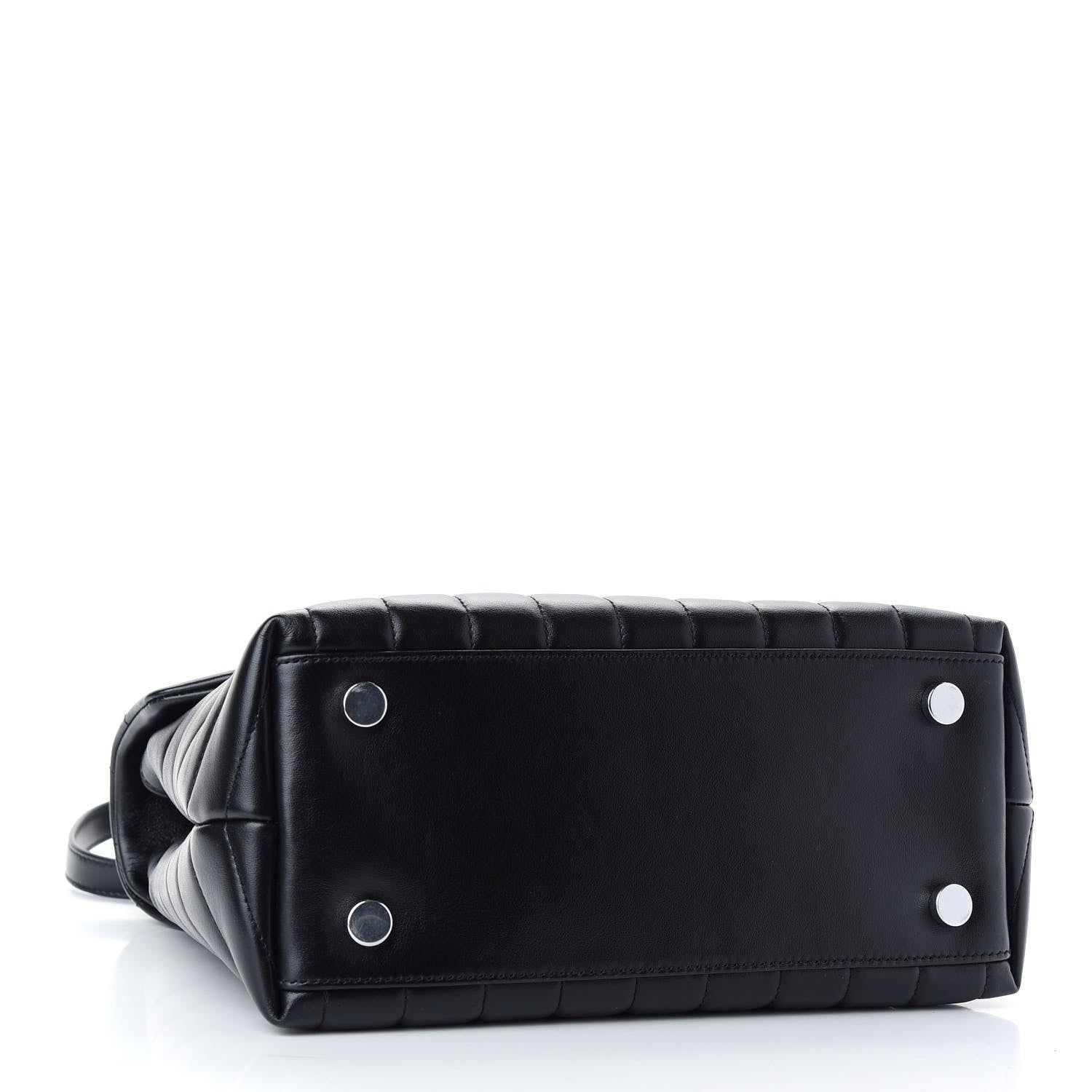 Saint Laurent Calfskin Y Quilted Monogram Medium Loulou Satchel Black 4 of 8