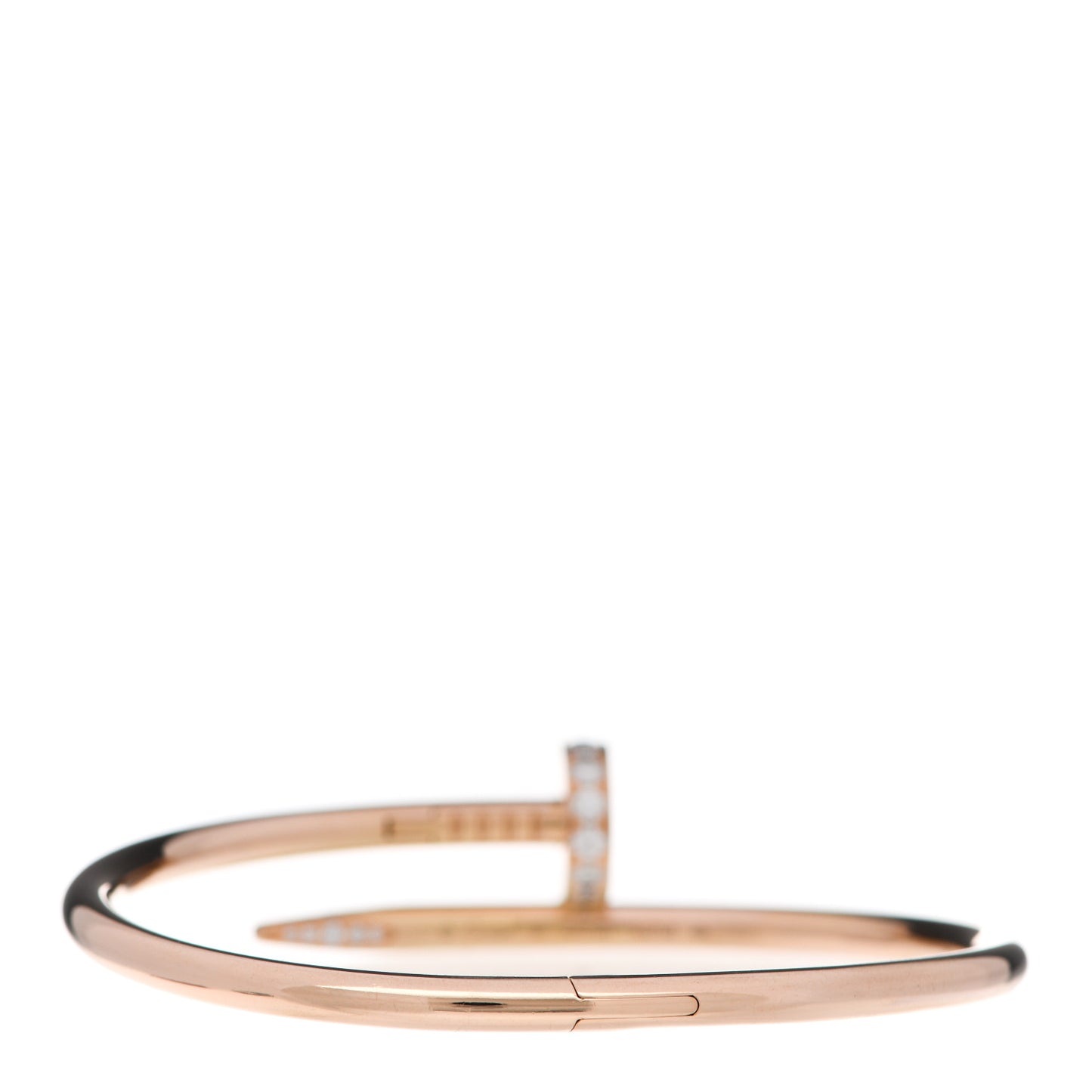18K Pink Gold Diamond Juste Un Clou Bracelet 16