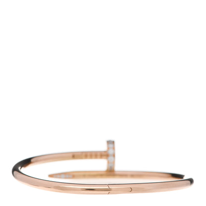 Cartier 18K Pink Gold Diamond Juste Un Clou Bracelet 16 3 of 5