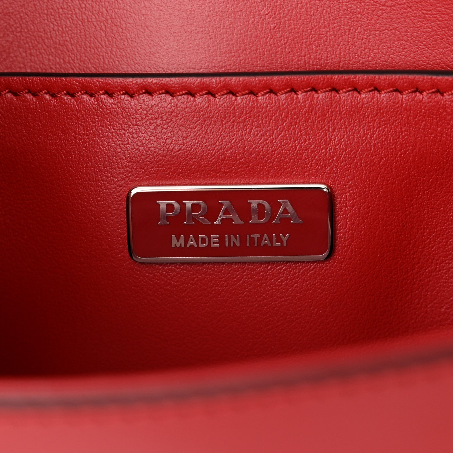 Prada Spazzolato Femme Flap Shoulder Bag Scarlatto Black 6 of 12