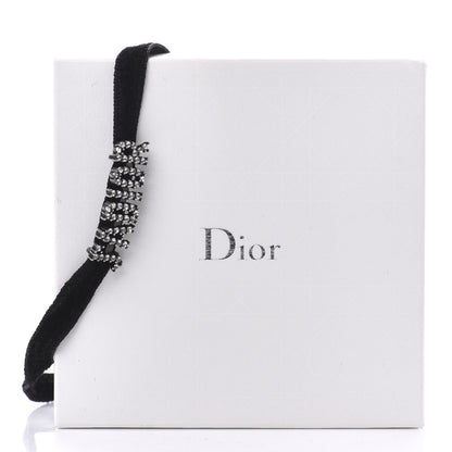 Christian Dior Velvet Crystal J’Adior Choker Necklace Black 5 of 5