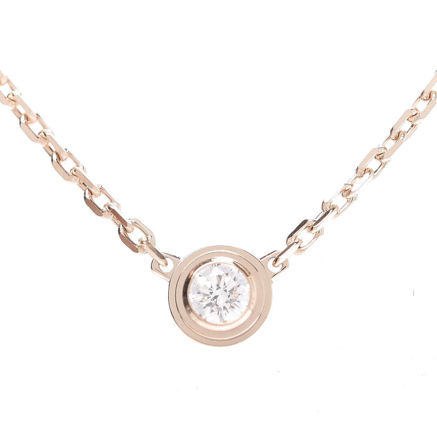 Cartier 18K Pink Gold Diamond XS D'Amour Pendant Necklace 6 of 6