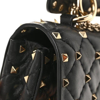 Valentino Garavani Nappa Small Rockstud Spike Shoulder Bag Black 11 of 14