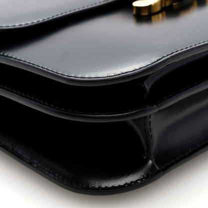 Celine Shiny Calfskin College Triomphe Black 8 of 9