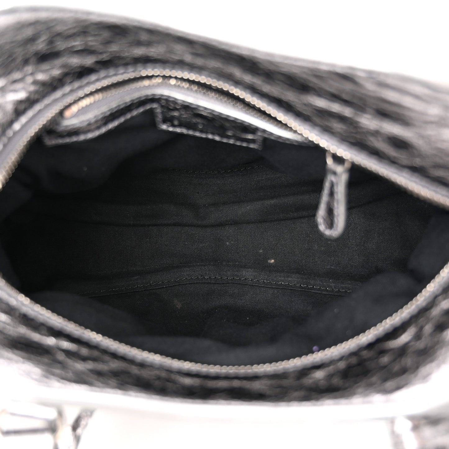 Agneau Arena Crystal Neo Cagole Handbag XS Silver