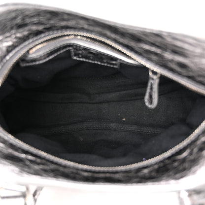Balenciaga Agneau Arena Crystal Neo Cagole Handbag XS Silver 5 of 10