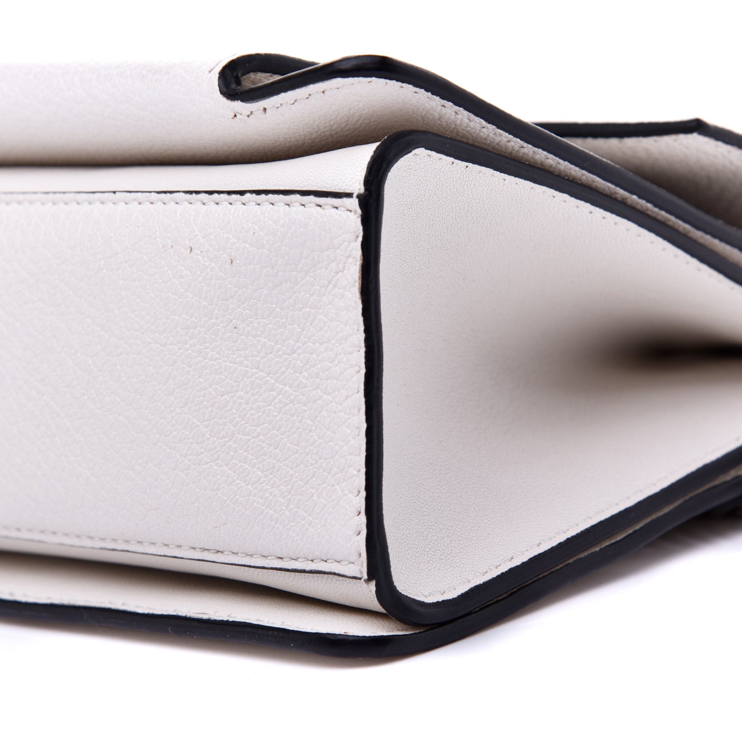 Goatskin Small GV3 Shoulder Bag White