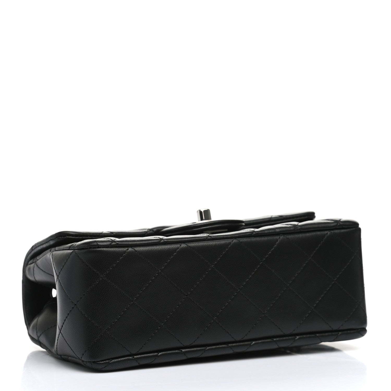 Chanel Lambskin Quilted Mini Rectangular Flap Black 4 of 11