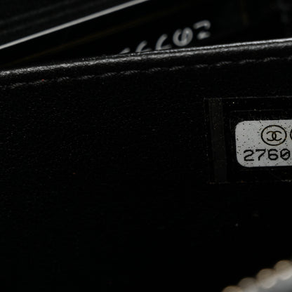 Chanel Caviar Quilted CC Filigree Vanity Clutch With Chain Black 7 of 10