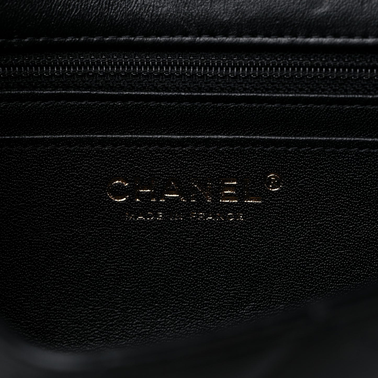 Lambskin Quilted Mini Rectangular Flap Black