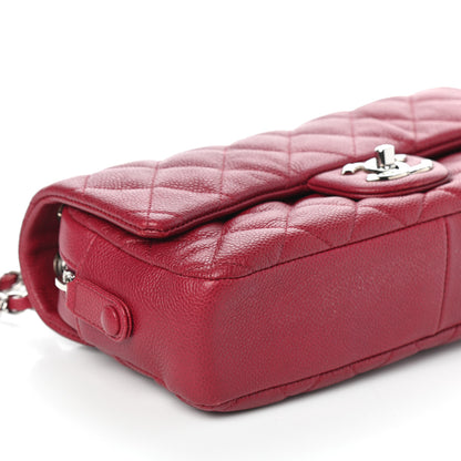 Chanel Caviar Quilted Medium Easy Flap Red 9 of 10