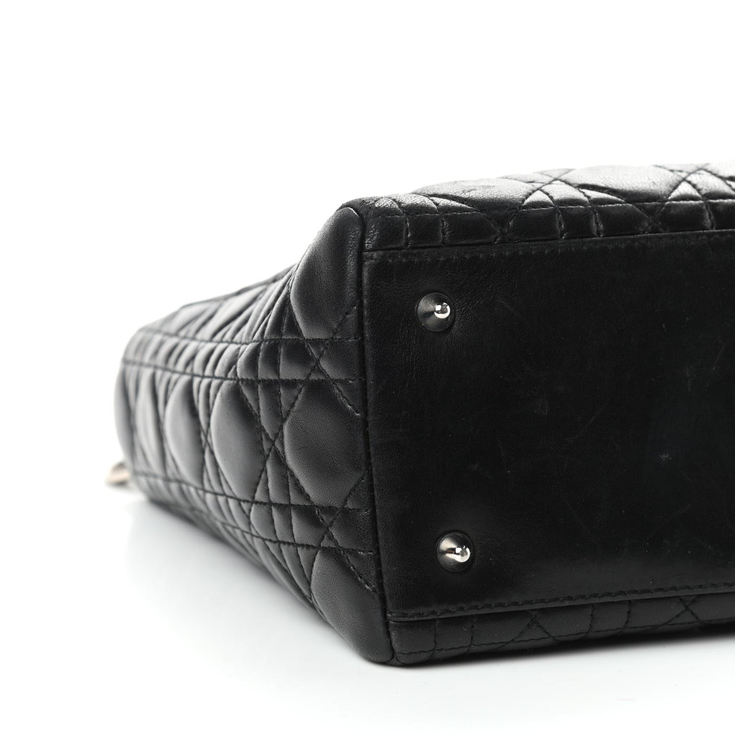 Lambskin Cannage Medium Lady Dior Black