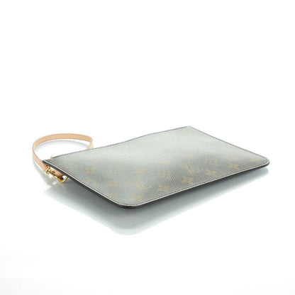 Louis Vuitton Monogram Neverfull MM GM Pochette Turquoise 4 of 7